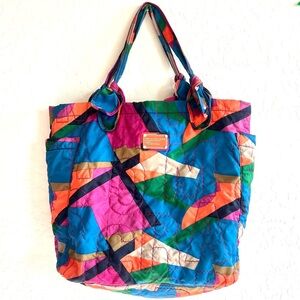 Marc by Marc Jacobs Limited Edition Nylon Quilted Multicolor Tote Bag